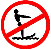 禁止標誌-禁止滑水