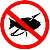 禁止標誌-禁止射魚
