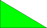 綠色三角旗
